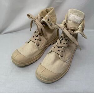 Palladium Pallabrouse Baggy Canvas Boots, Women's Size 9 - Combat Ankle
